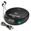 Coby Portable Compact Anti-Skip CD Player * * Lightweight & Shockproof Music Disc Player w/Pro-Quality Earbuds - For Kids & Adults - Home Car & Travel
