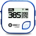 Golf Buddy Voice 2 Talking GPS Rangefinder, Long Lasting Battery Golf Distance Range Finder, Preloaded with 40,000 Worldwide Courses, Easy-to-use Golf Navigation for Hat (Voice 2_Blue)