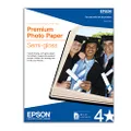 Epson Premium Photo Paper SEMI-GLOSS (8.5x11 Inches, 20 Sheets) (S041331), White
