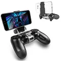 PS4 Controller Phone Mount, ADZ PS4 Phone Mount Smart Clip for PS4 Dualshock 4 Controller Compatible with iPhone, Android and PS4 Remote Play