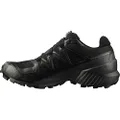 Salomon Men's Speedcross 5 Gore-tex Trail Running Shoes, Black/Black/Phantom, 12