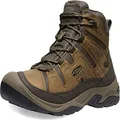 KEEN Men's Circadia Mid Height Comfortable Waterproof Hiking Boots, Bison/Brindle, 15