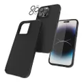 Case-Mate [3 in 1 Protection Pack - iPhone 14 Pro Max Case (Tough Black), Tempered Glass & Lens Protector - 15ft Drop Protection, Compatible with MagSafe & Wireless Charging - Shockproof Anti Scratch