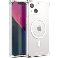 Case-Mate BLOX iPhone 14 Case/iPhone 13 Case - Clear [10FT Drop Protection] [Compatible with MagSafe] Luxury Cover w/Square Edges for iPhone 14/13 6.1", Anti-Yellowing, Anti-Scratch, Shock Proof