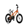 RoyalBaby RB14B-6O BMX Freestyle Pedal Brake Kids Bike, 14", Orange