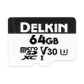Delkin Devices 64GB ADVANTAGE microSDXC UHS-I (V30) Memory Card (DDMSDW66064G)