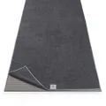 Gaiam Yoga Mat Towel Microfiber Mat-Sized Yoga Towel for Hot Yoga (68" L x 24" W), Folkstone Grey