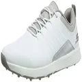 Skechers Men's Elite 4 Victory Spikeless Golf Shoe, White/Grey, 10