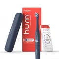COLGATE hum Smart Rhythm Sonic Toothbrush Kit, Battery-Powered, Slate Grey