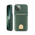 LUPA LEGACY iPhone 14 Plus Case with Card Holder, Wallet Case for Women and Men [Protective & Shockproof] for Apple 14 Plus (6.7”)[3 Credit Cards] i-Phone Cover, Cute Phone Case, Pine Green