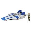 Star Wars Force Link 2.0 Resistance A-wing Fighter and Resistance Pilot Tallie Figure