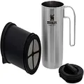 Stanley 10-02345-008 Adventure All-In-One Boil + Brew French Press , Silver , 32oz