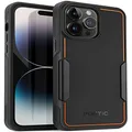 Poetic Neon Series iPhone 14 Pro Max Case, Dual Layer Heavy Duty Tough Rugged Light Weight Slim Shockproof Protective Drop Protection Phone Case 2022 New Cover for iPhone 14 Pro Max (6.7 Inch), Black