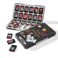 NANANINO Game Card Case for Nintendo Switch&Switch OLED,Customized Halloween Theme Pattern Switch Game Card Case with 24 Game Card Slots and 24 Micro SD Card Slots - Halloween