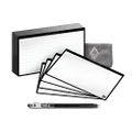 Rocketbook Cloud Cards - Eco-Friendly Reusable Index Note Cards With 1 Pilot FriXion ColorStick Pen & 1 Microfiber Cloth Included - Single Set of 40 (3" x 5")