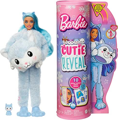 Barbie Cutie Reveal Doll Husky, Multicoloured