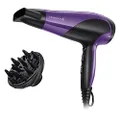 Remington D3190 Ionic Conditioning Hair Dryer for Frizz Free Styling with Diffuser and Concentrator Attachments, 2200 W