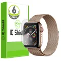 IQShield Screen Protector Compatible with Apple Watch Series 4 (44mm)(6-Pack)(Easy Install) Anti-Bubble Clear TPU Film