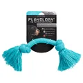 Playology Dri Tech Rope Dog Chew Toy - for Medium Dogs (15-35lbs, All Breed) Peanut Butter Scented Dog Toys for Heavy Chewers - Engaging, All-Natural, Interactive and Non-Toxic