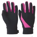 TrailHeads Running Gloves for Women | Lightweight Gloves with Touchscreen Fingers -Black/Bright Coral (Small)