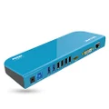 WAVLINK USB 3.0 Universal Laptop Docking Station Dual Video Monitor Display HDMI & DVI/VGA, Gigabit Ethernet, Audio, 6 USB Ports for Laptop, Ultrabook and PCs-Blue