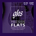 GHS Strings 3025 4-String Bass Precision Flats, Stainless Steel Flatwound Bass Strings, 38" Winding, Light (.045-.095)