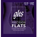 GHS Strings 3025 4-String Bass Precision Flats, Stainless Steel Flatwound Bass Strings, 38" Winding, Light (.045-.095)