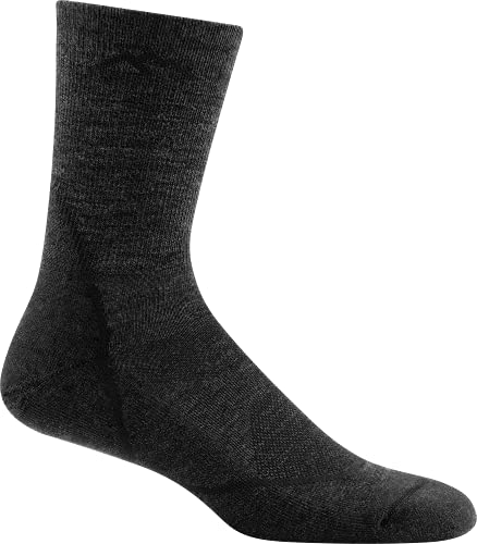 Tough (Style 1972) Men's Light Hiker Hike/Trek Sock - Black, Large