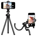 Xenvo SquidGrip Flexible Cell Phone Tripod and Portable Action Camera Holder - Compatible with iPhone, GoPro, Android, Samsung, Google Pixel and All Mobile Phones