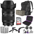 Sigma 28-70mm f/2.8 DG DN Contemporary Lens for Sony E Mount with Altura Photo Advanced Accessory and Travel Bundle