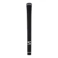 SuperStroke S-Tech™ Rubber Golf Club Grip, Black (Midsize) | Ultimate Feedback and Control | Non-Slip Performance in all Weather Conditions | Swing Faster & Square the Clubface More Naturally