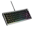 Cooler Master CK720 Hot-Swappable 65% Space Gray Mechanical Gaming Keyboard, Kailh Box V2 Linear Red Switches, Customizable RGB, USB-C Connectivity, 3-Way Dial, QWERTY (CK-720-GKKR1-US)
