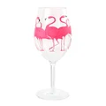 DEI 60295 Flamingo Stemmed Wine Glass, 20 Ounces, Pink