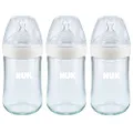 NUK Simply Natural Glass Bottles, 8 Oz, 3 Pack