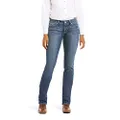 ARIAT Womens R.e.a.l. Mid Rise Arrow Fit Gianna Stackable Straight Leg Jean, Stryker, 24 Plus