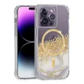 Case-Mate iPhone 14 Pro Case - Karat Marble [10FT Drop Protection] [Compatible with MagSafe] Magnetic Cover with Cute Bling Sparkle for iPhone 14 Pro 6.1", Anti-Scratch, Shock Absorbent, Slim Fit