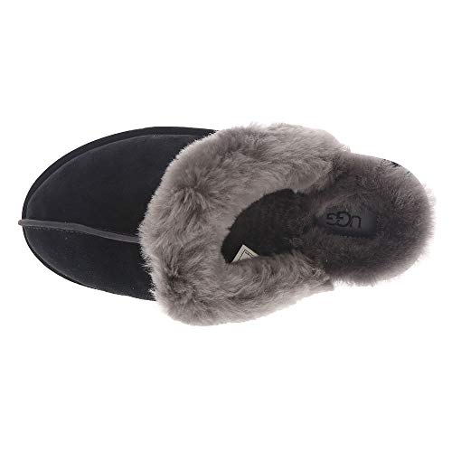 UGG Women's Scuffette II Slipper, Black/Grey, 11