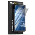MagFlex for Samsung Galaxy S22 Ultra Screen Protector (Fingerprint Sensor Compatible) Flexible Shockproof Glass Alternative for Galaxy S22 Ultra Screen Protector (Case Friendly)