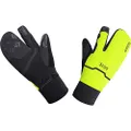 GORE WEAR Thermo Split Gloves, GORE-TEX INFINIUM, XXL, Black/Neon Yellow