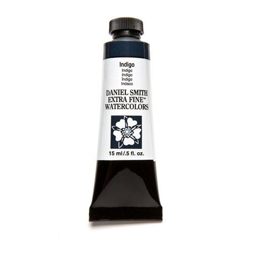 Daniel Smith Extra Fine Watercolor 15ml Paint Tube, Indigo (284600046), 0.5 Fl Oz (Pack of 1)
