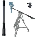 MOZA Slypod Pro Slider Monopod Motorized 5-Axis Camera Sliders Made of Carbon Fiber Vertical Payload 13Lb Speed Control Extend Out 520mm for DSLR SLR Camera with Pan and Tilt Head & Tripod