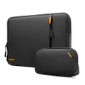 tomtoc 360 Protective Laptop Sleeve Set for 14-inch New MacBook Pro M3/M2/M1 Chips Pro/Max A2992 A2918 A2779 A2442 2023-2021, Water-Resistant Shockproof MacBook Case Bag with Organized Accessory Pouch