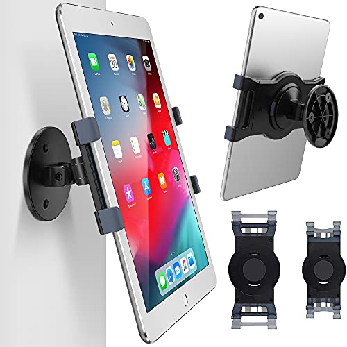 AboveTEK iPad Wall Mount, 360° Rotating Tablet Holder, Adjustable Arm, Fits 6-13 Inch Tablets such as iPad Pro/Air/Mini, Galaxy Tab, Secure Holder for Kitchen, Office, Retail