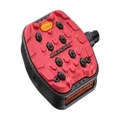 LOOK Cycle - Geo Trail Grip Bike Pedals - Flat Pedals - Reliability, Comfort and Durability - Slip-Proof Safety - Innovative Activ Grip Rubber - High-Performance MTB Bike Pedal - Red