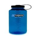 Nalgene Sustain Tritan BPA-Free Water Bottle Made with Material Derived from 50% Plastic Waste, 32 OZ, Wide Mouth, Slate Blue