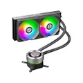 LIAN LI Galahad AIO240 RGB Black-Dual 120mm Addressable RGB Fans AIO CPU Liquid Cooler