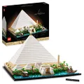 LEGO Architecture Landmarks Collection: Great Pyramid of Giza 21058 Building Kit; Collectible Model for Adults (1,476 Pieces)