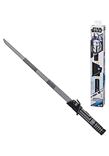 Star Wars Lightsaber Forge Darksaber Electronic Extendable Black Lightsaber Toy, Customizable Roleplay Toy for Kids Ages 4 and Up