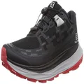 Salomon Men's Ultra Glide Trail Running Shoes for Men, Goji Berry/Black/Grey, 13