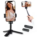Mini Tripod Tabletop, Fotopro Phone Tripod Desktop with 360 Rotation Work at Home Mount Portable Camera Stand Holder foriPhone 14 Pro Max/14 Pro Samsung Huawei Vlogging